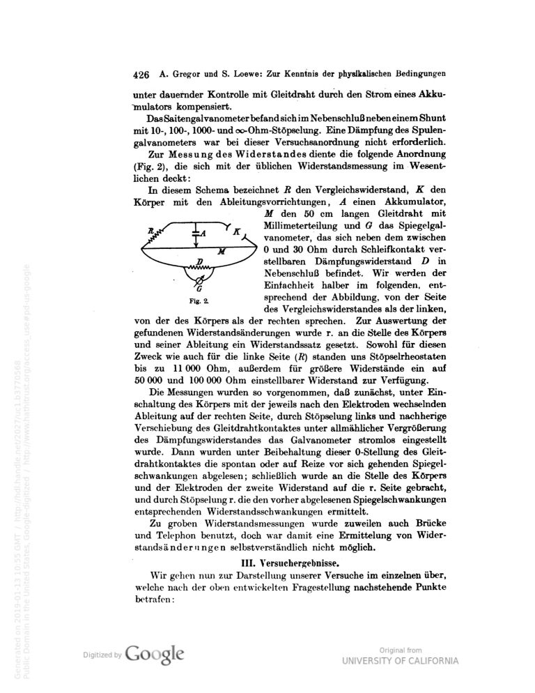 Figura 2 de Gregor y Loewe, 1912